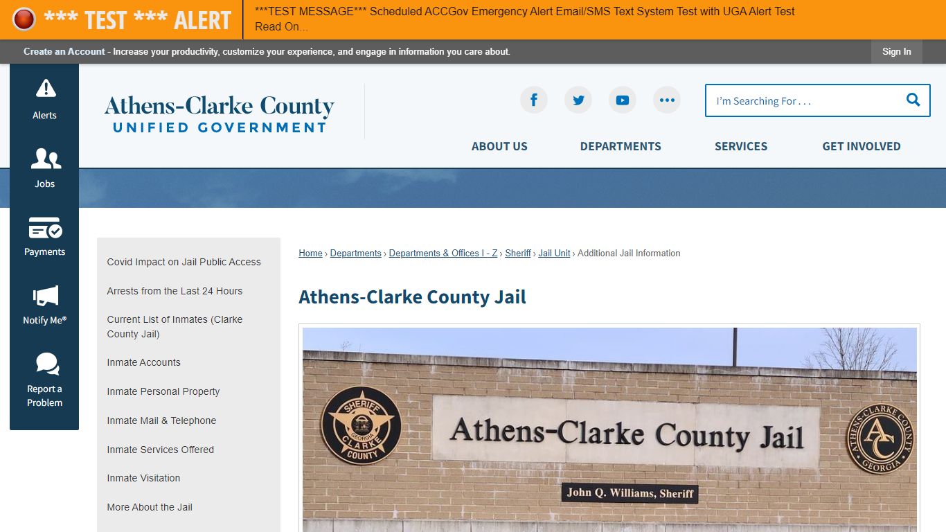 Athens-Clarke County Jail | Athens-Clarke County, GA - ACCGov